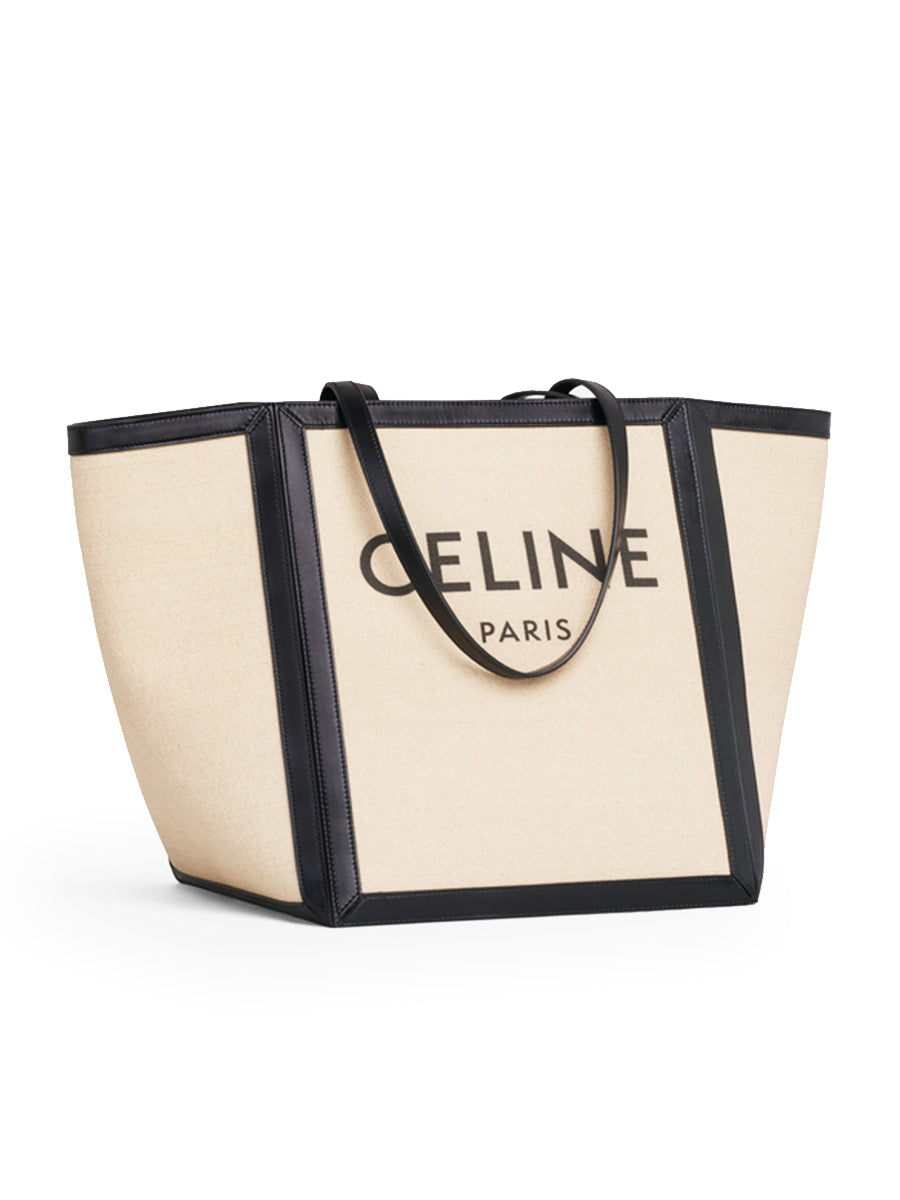 Celine Large Square in Textile with Celine Print & Calfskin – COSETTE