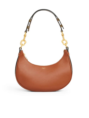 Medium Ava Strap Bag in Smooth Calfskin Tan