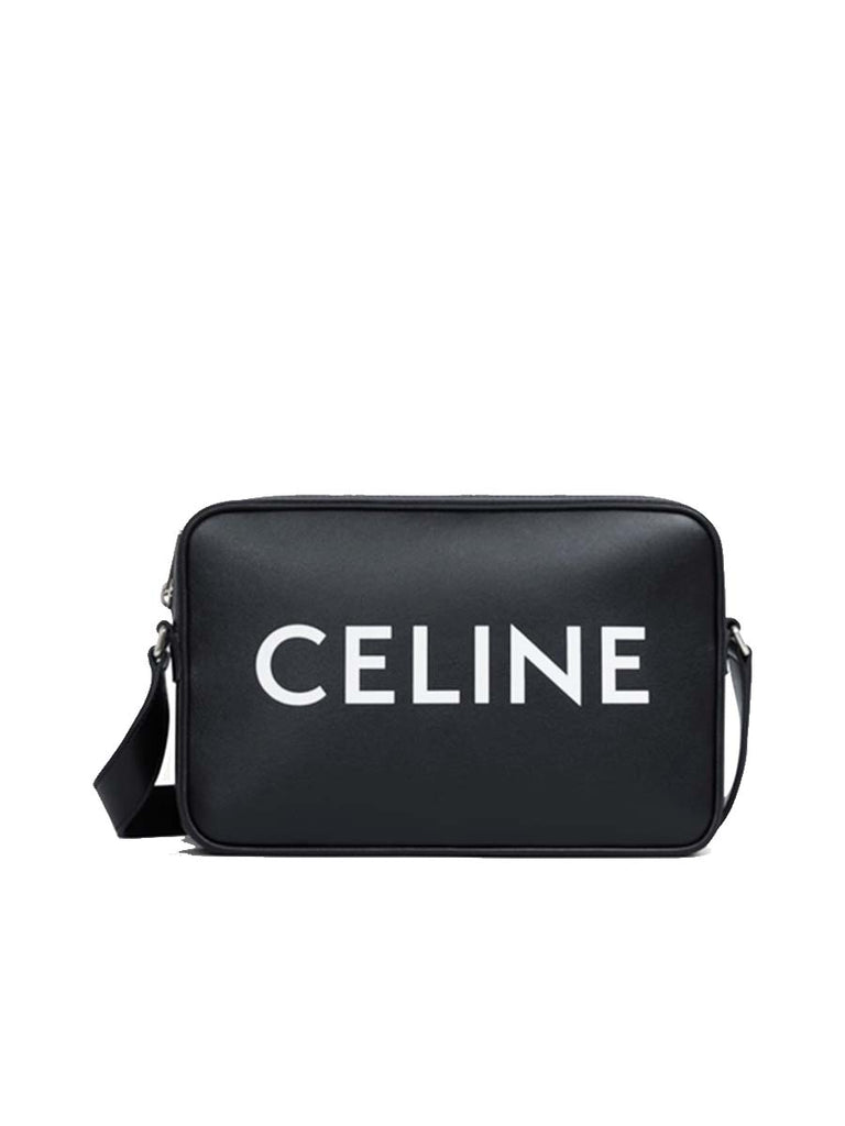 Medium Messenger Bag in Smooth Calfskin with Celine Print