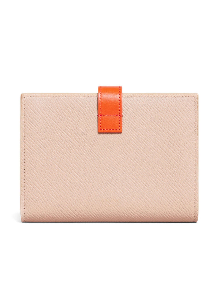 Celine Medium Strap Wallet in Bicolour Grained Calfskin