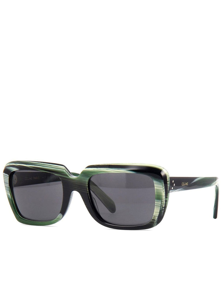 Celine Oversized Sunglasses in Green Horn
