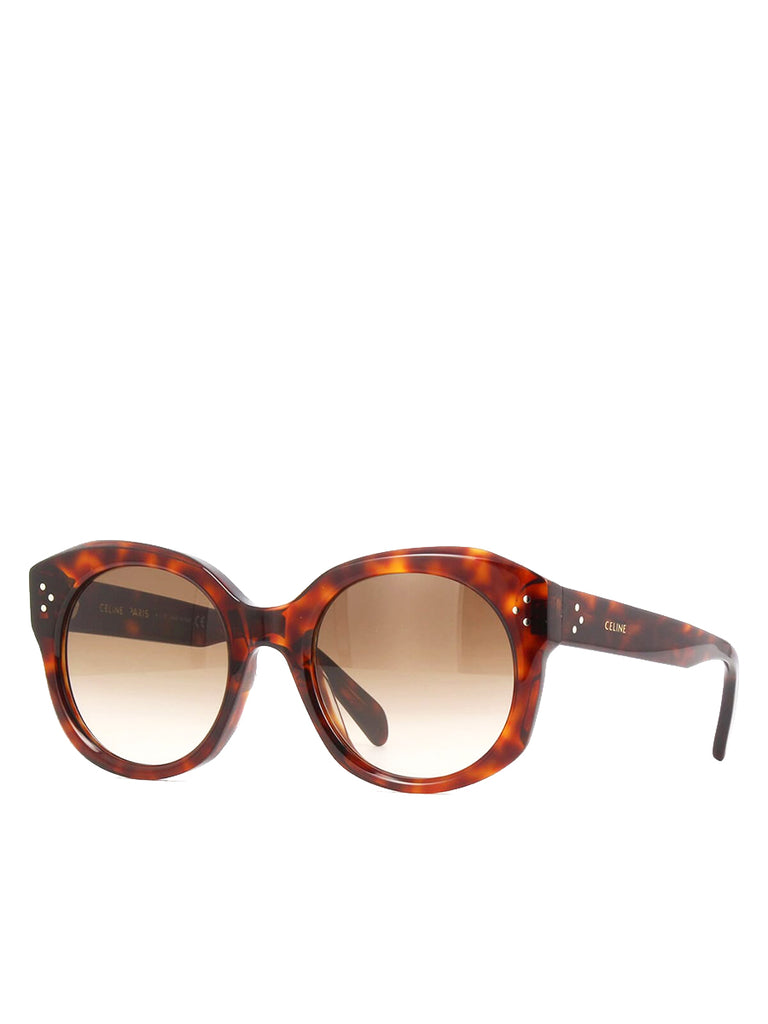 Round Sunglasses CL40186I Dark Havana