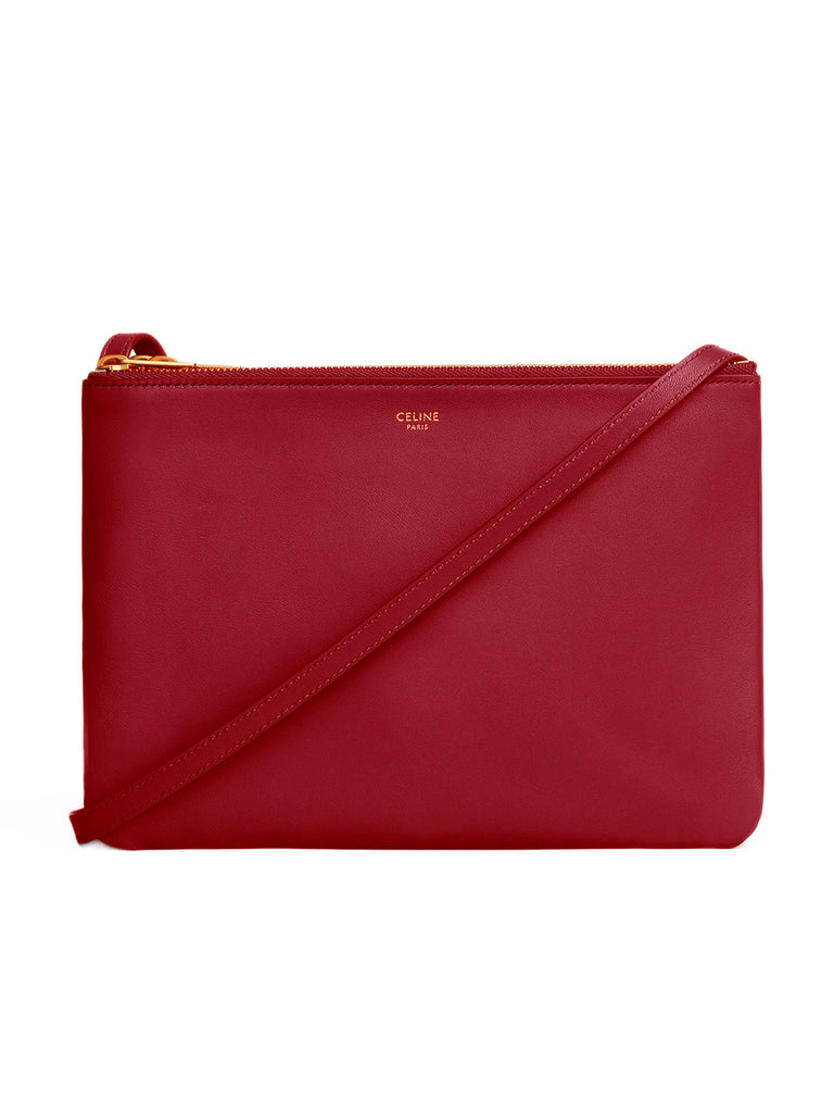 Trio Bag in Smooth Lambskin Red