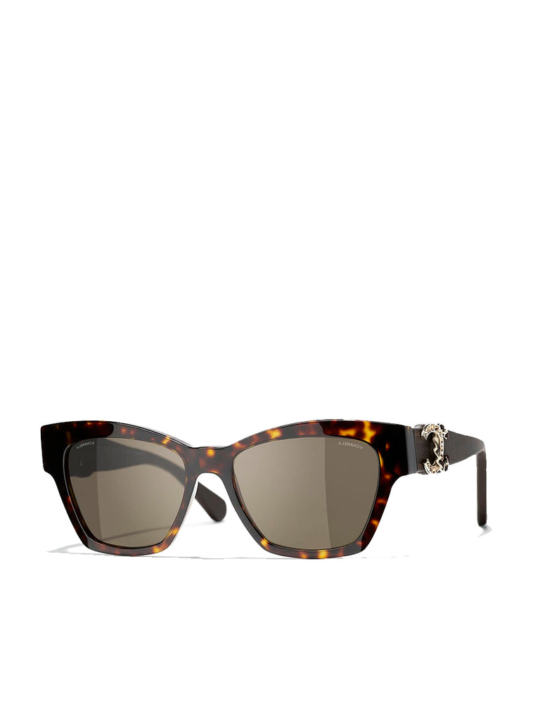 CHANEL | Butterfly Sunglasses Dark Havana & Brown