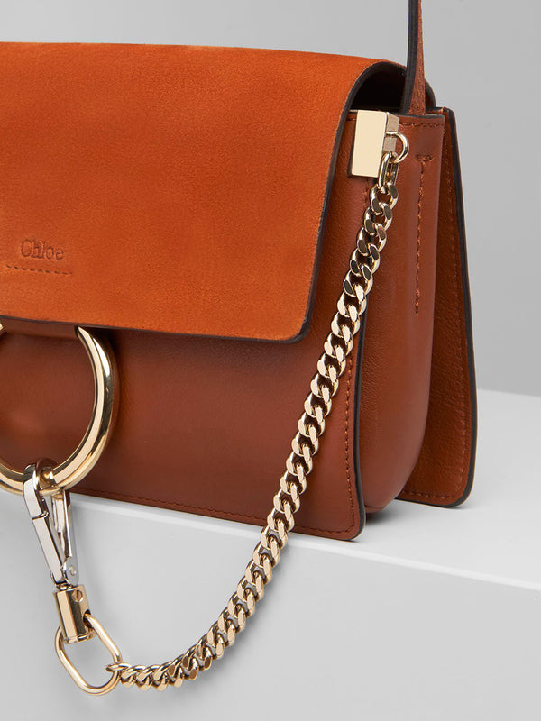 Handbag Chloe Faye Tobacco Chloé Faye Small Shoulder Bag In Black