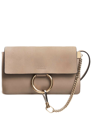 Faye Small Shoulder Bag in Motty Grey