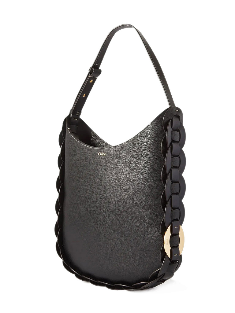 Chloé Medium Darryl Bag in Small Grain and Smooth Calfskin