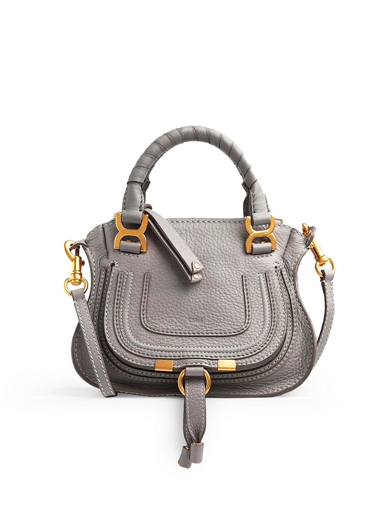 Marcie Mini Double Carry Bag in Cashmere Grey