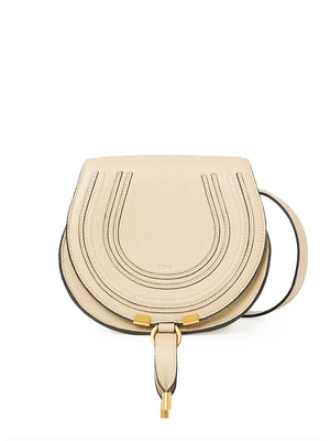 Marcie Small Saddle Bag in Root Beige