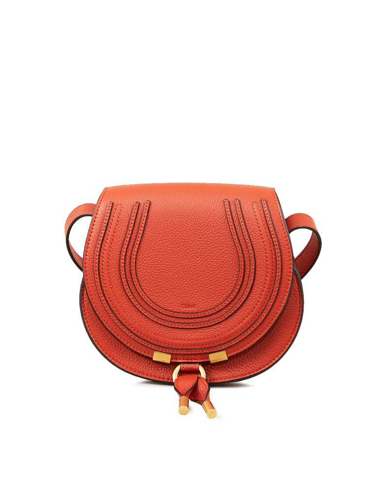 Marcie Small Saddle Bag in Red Ochre