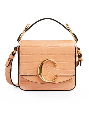 Mini Chloé C Bag in Milky Orange