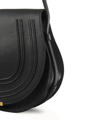 Marcie Medium Saddle Bag in Grained Calfskin