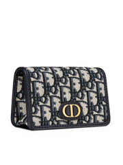 30 Montaigne Nano Pouch Blue Dior Oblique Jacquard