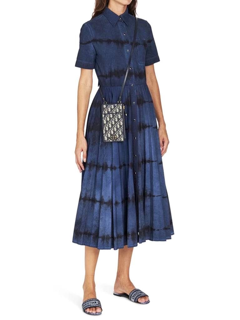 30 Montaigne Long Wallet Blue Dior Oblique Jacquard – COSETTE