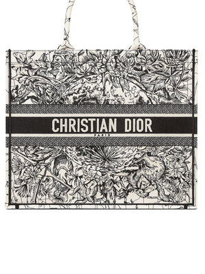 Dior Book Tote in Latte Multicolour Dior Zodiac Embroidery