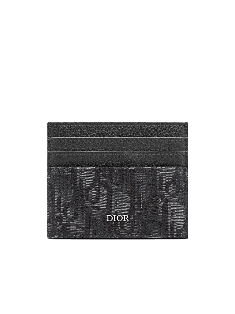 Card Holder in Black Dior Oblique Jacquard – COSETTE