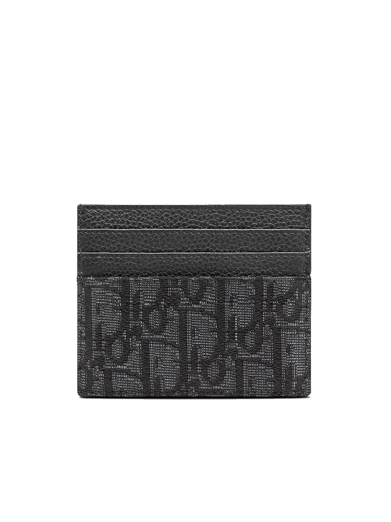 Card Holder in Black Dior Oblique Jacquard – COSETTE