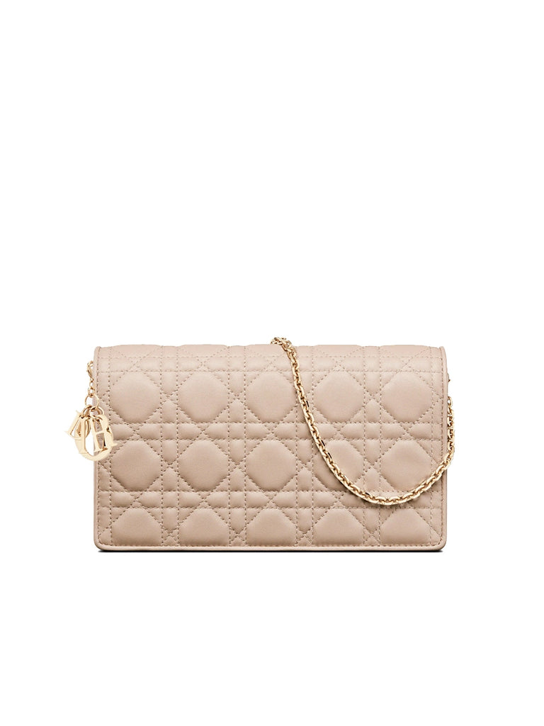 Lady dior lambskin on sale clutch