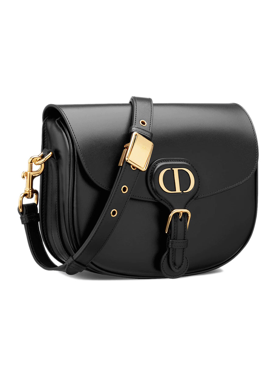 Dior BOBY leather medium Shoulder Bag black