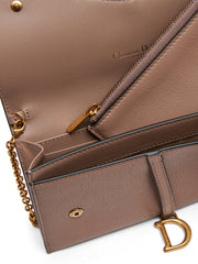 Saddle Wallet in Warm Taupe
