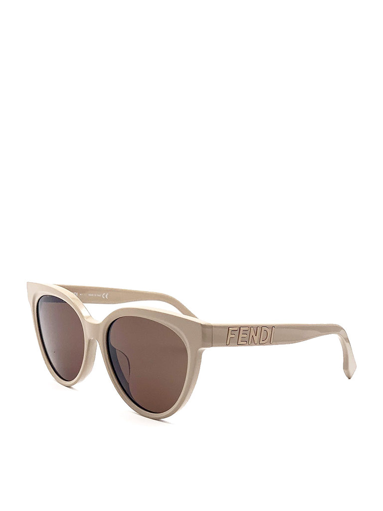 FENDI | Cat Eye Sunglasses Beige & Brown