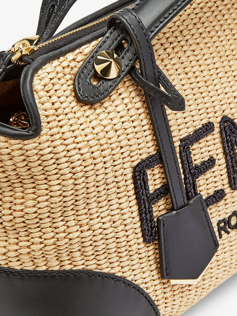 【関税送料込】Fendi Medium Woven Straw ボストンバッグ 8BH372AAYV_F1E1I-3_3f48f925-