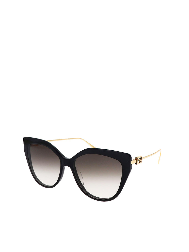 Oversized Sunglasses Black & Brown FE40011U