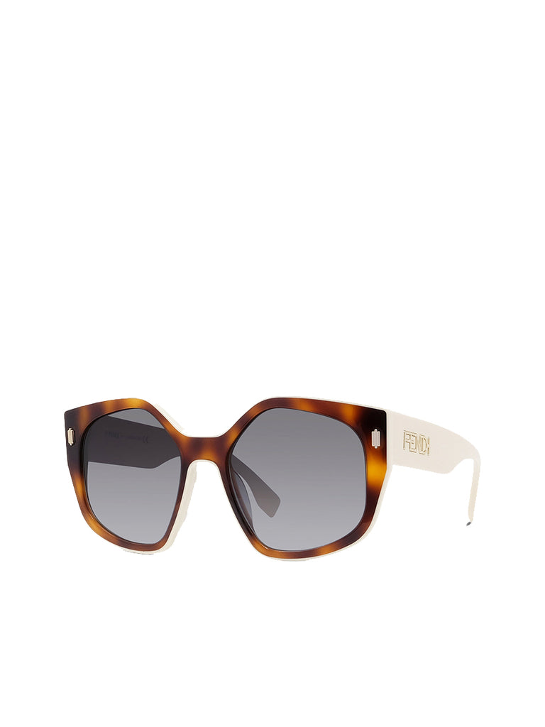 Oversized Sunglasses Havana & Grey FE40017I