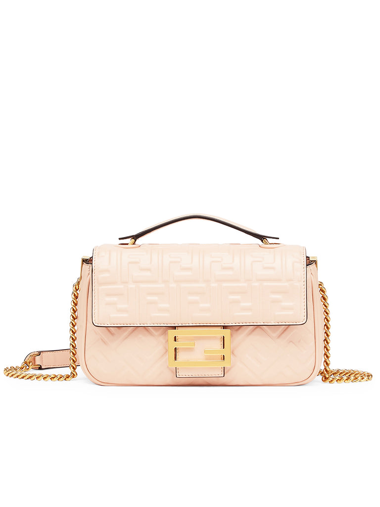 Fendi Baguette Chain Midi in Pale Pink | Designer Bags – COSETTE