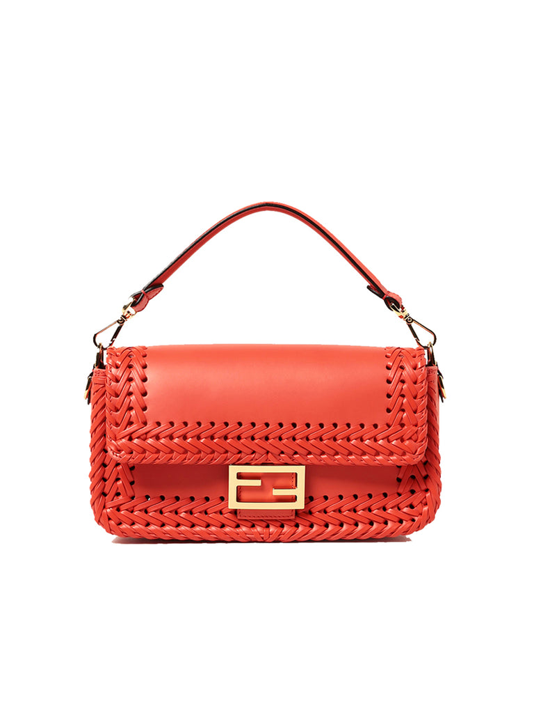 FENDI | Baguette Bag in Red Leather