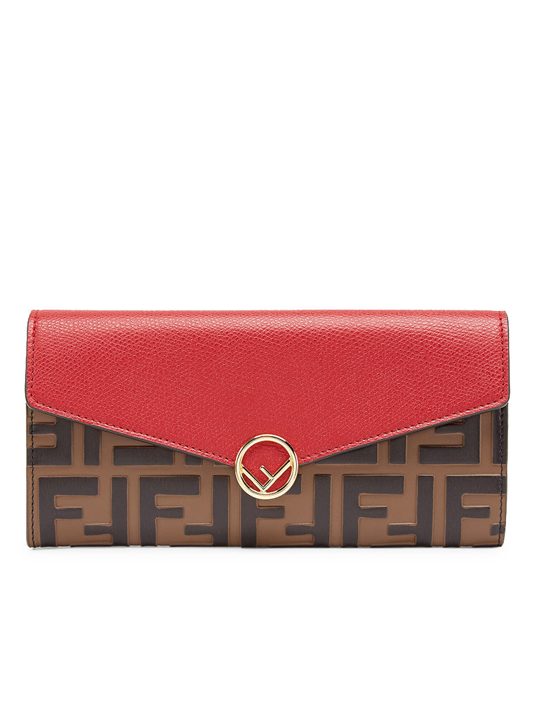 Continental Wallet in Red