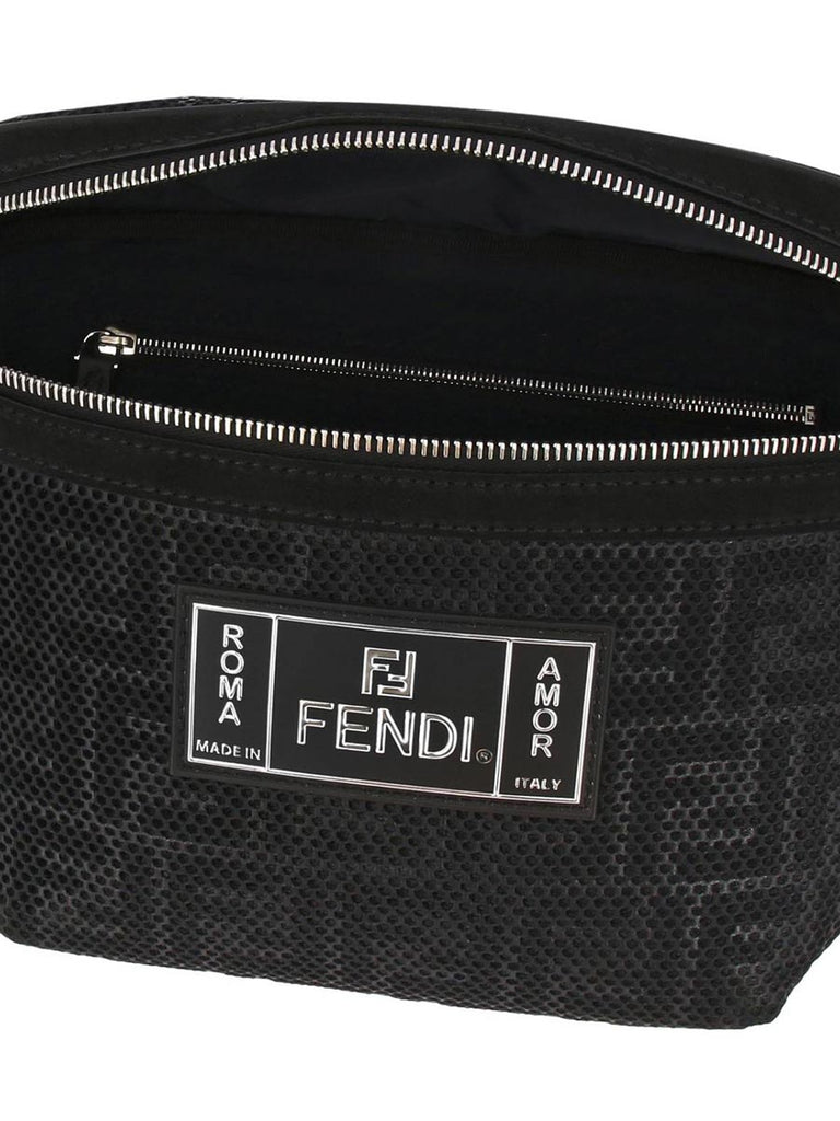 FENDI Australia | Black Fabric Belt Bag