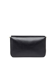 Wallet on Chain with Pouches in Black