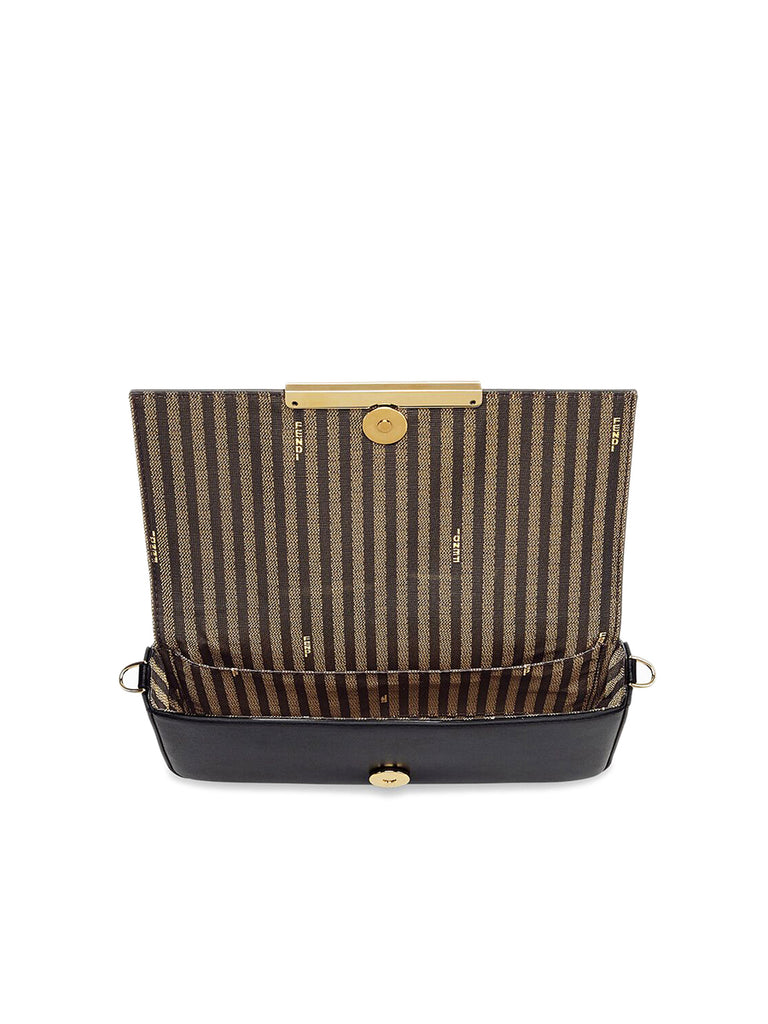 Wallet on Chain with Pouches in Black