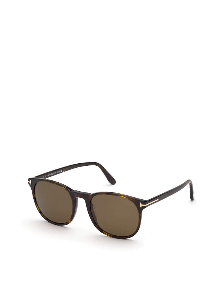 Round Sunglasses Dark Brown Ansel FT0858