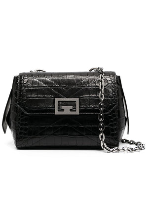 Small ID Bag in Crocodile Effect Leather