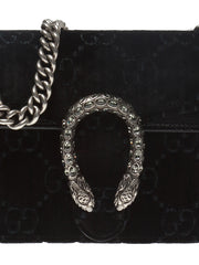Dionysus GG Velvet Black Small Shoulder Bag