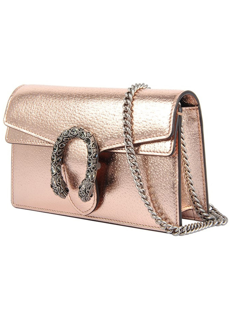 Gucci Dionysus Super Mini Bag in Rose Gold Cosette