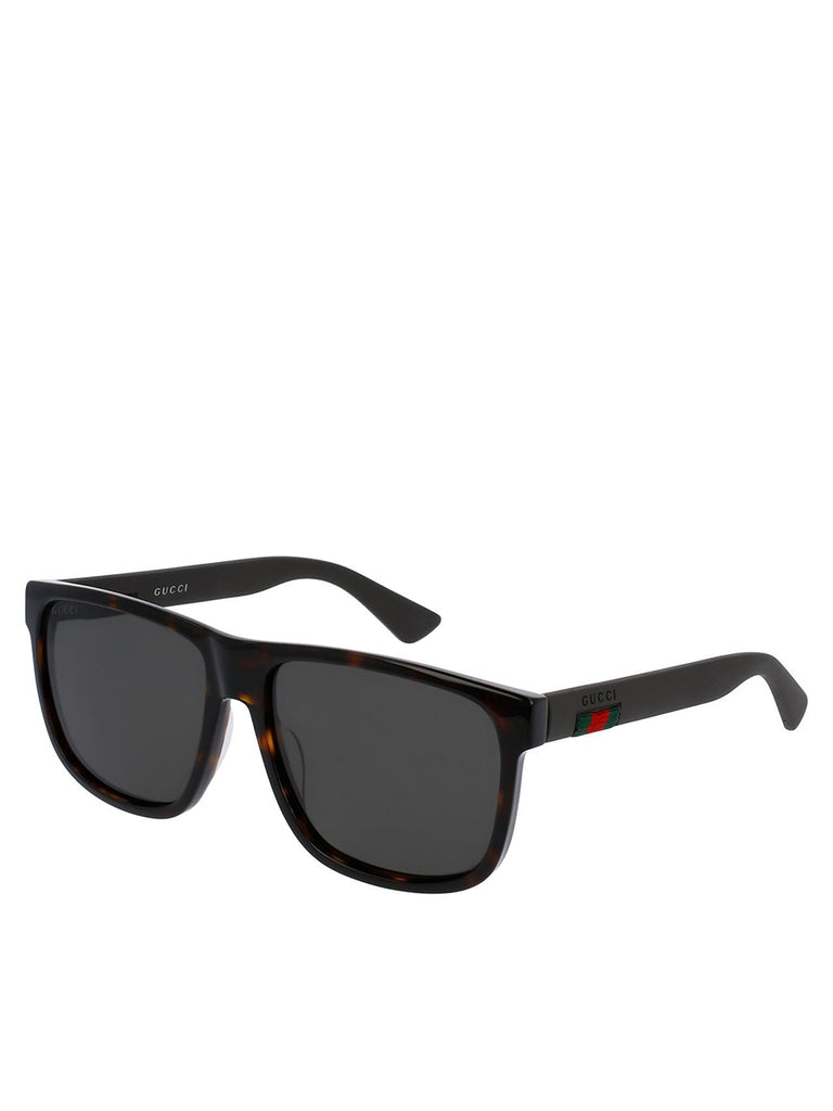 Rectangle Sunglasses Havana & Grey GG0010S