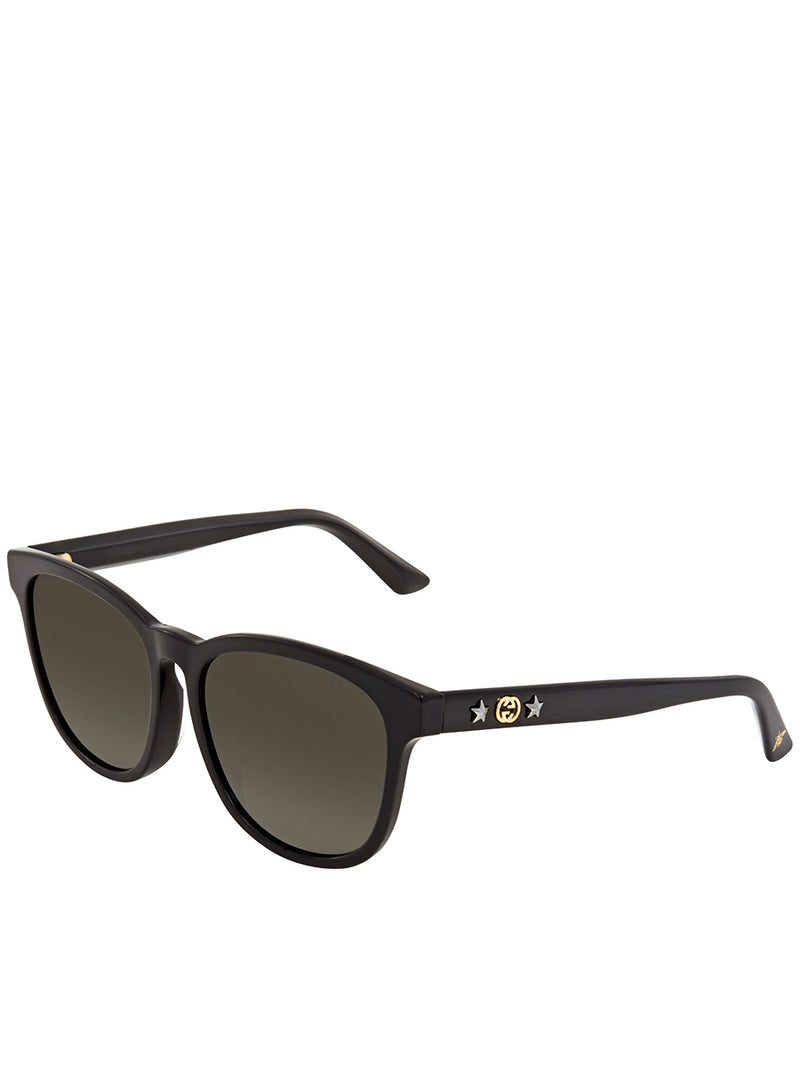 Gucci Square Sunglasses Black Brown Designer Sunglasses – COSETTE