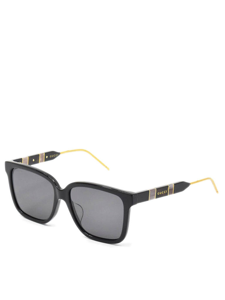 Rectangle Sunglasses Black & Gold GG0599SA