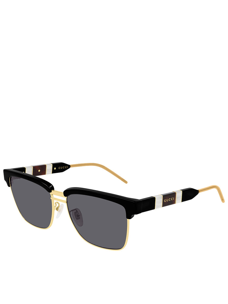 Rectangle Sunglasses Black & Grey GG0603S