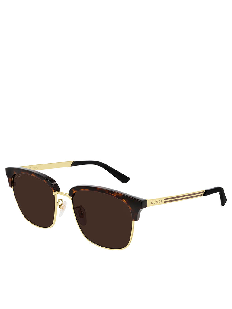 Square Sunglasses Havana & Brown GG0697S