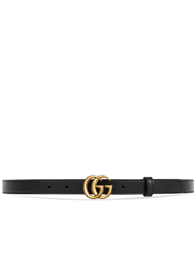 Gucci Leather Belt with Double G Buckle 2cm Cosette