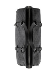 Gucci GG Supreme Canvas Leather Black and Grey Tote Bag