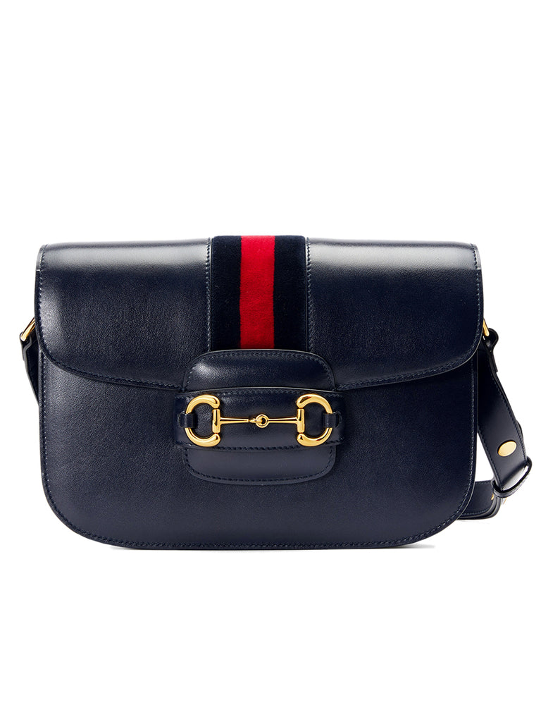 Gucci | 1955 Horsebit Shoulder Bag in Blue