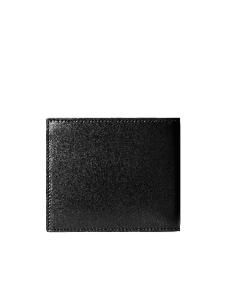 Gucci GG Marmont Leather Bi-Fold Wallet in Black Smooth Leather