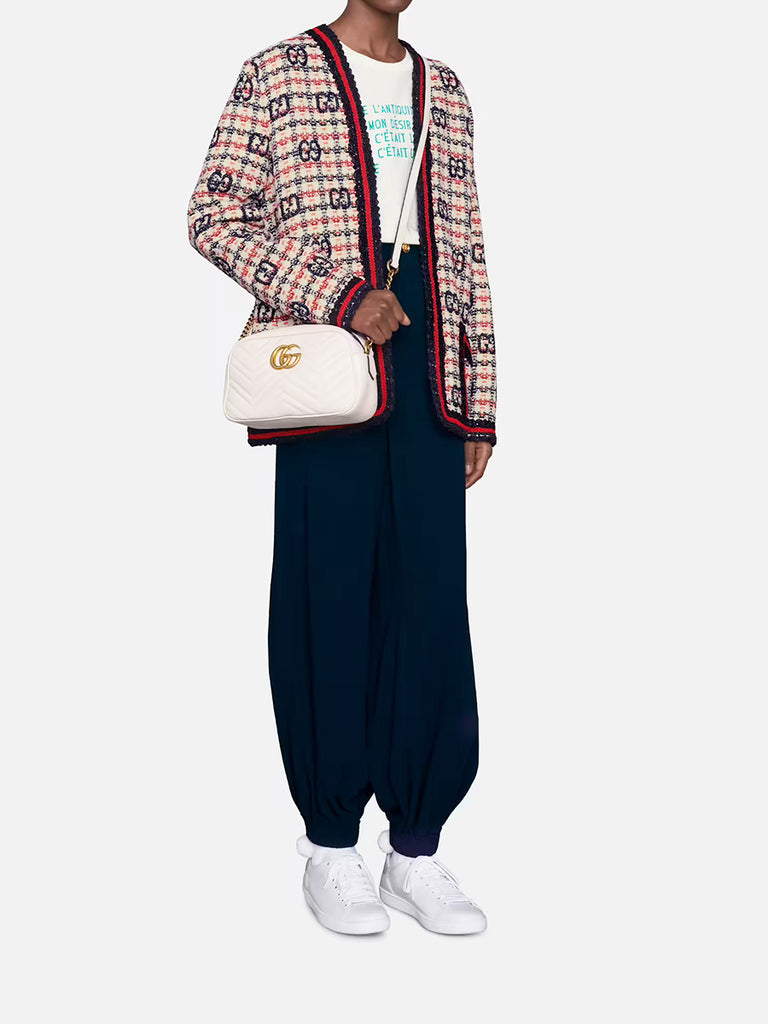 Gucci GG Marmont Mini Matelassé Black Leather Shoulder Bag – COSETTE