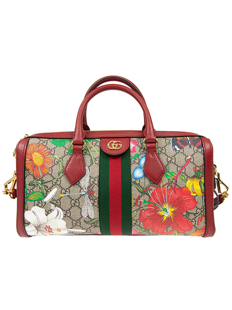 Ophidia Flora Small Boston Bag – COSETTE - Main Image