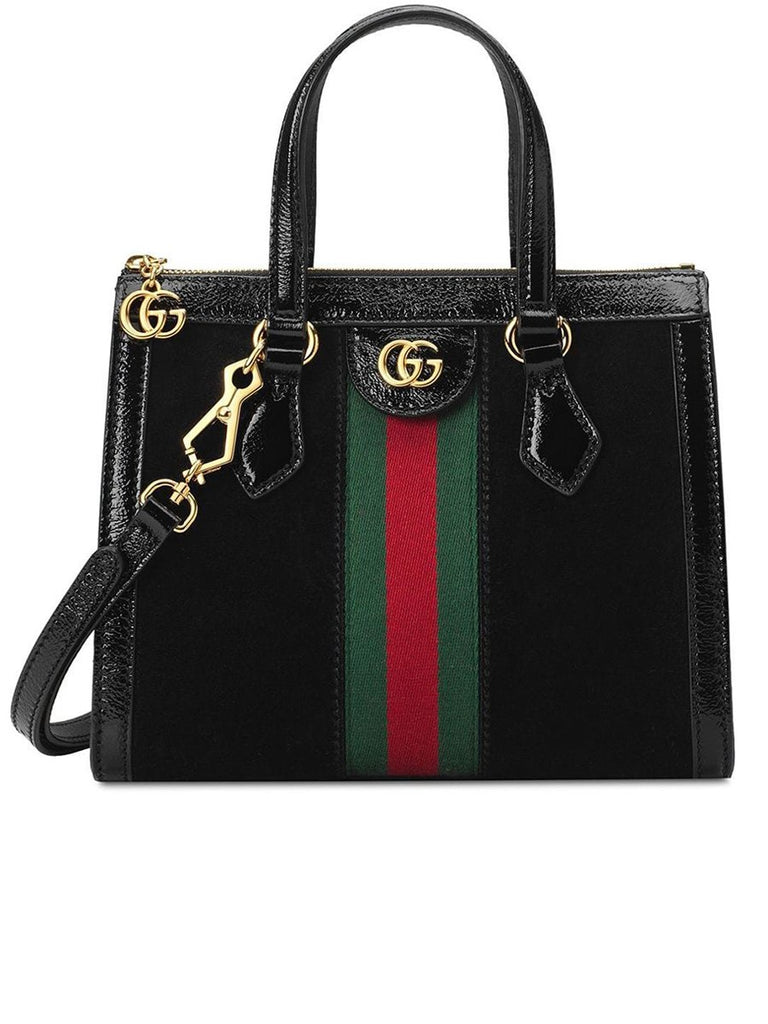 Gucci Ophidia Small Tote Bag in Black Suede | Cosette